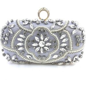 Flavia‎ Silver Bridal Handbag